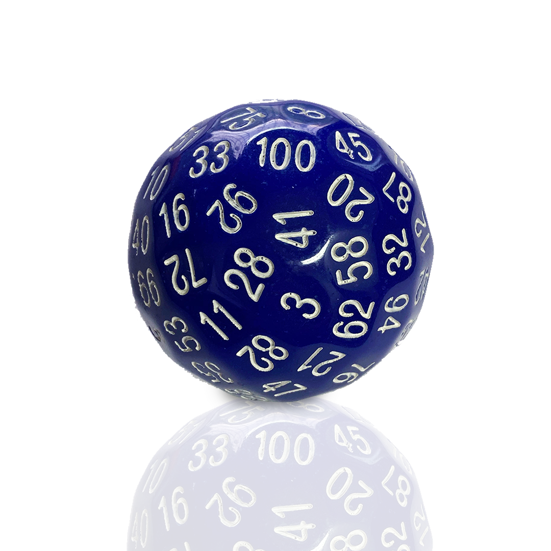 D100 Dice - Dark Blue